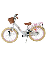 Volare Blossom Barncykel 20 tum, Vit Retro - För barn 6-8 år