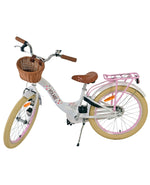 Volare Blossom Barncykel 20 tum, Vit Retro - För barn 6-8 år