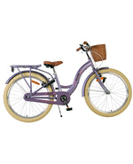 Volare Blossom Barncykel 24 tum, Lila Två handbromsar - För barn 8-10 år