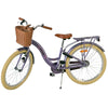 Volare Blossom Barncykel Med Cykelkorg, 24 Tum Lila - För barn 8-10 år