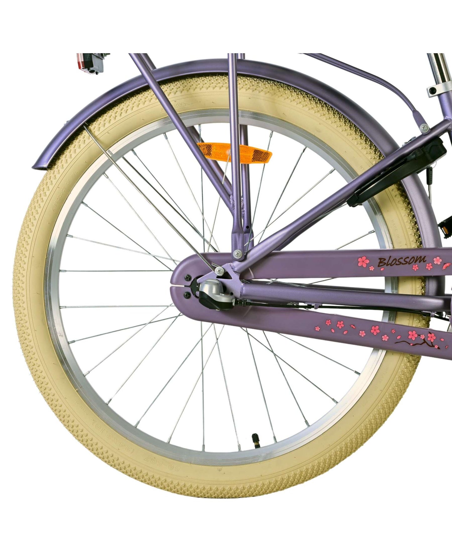 Volare Blossom Barncykel 24 tum, Lila 3 växlar - För barn 8-10 år