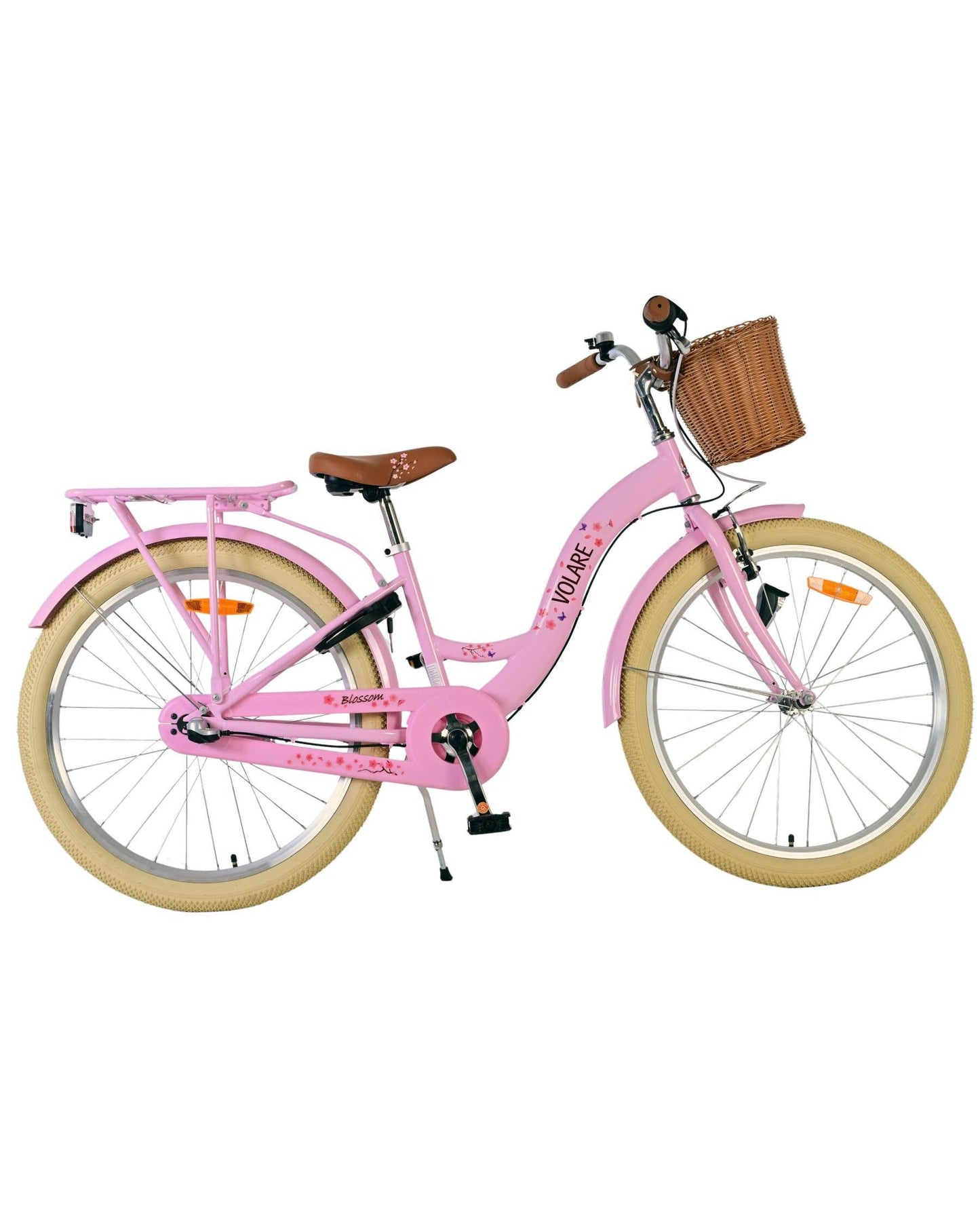Volare Blossom Barncykel 24 tum, Rosa 3 växlar - För barn 8-10 år
