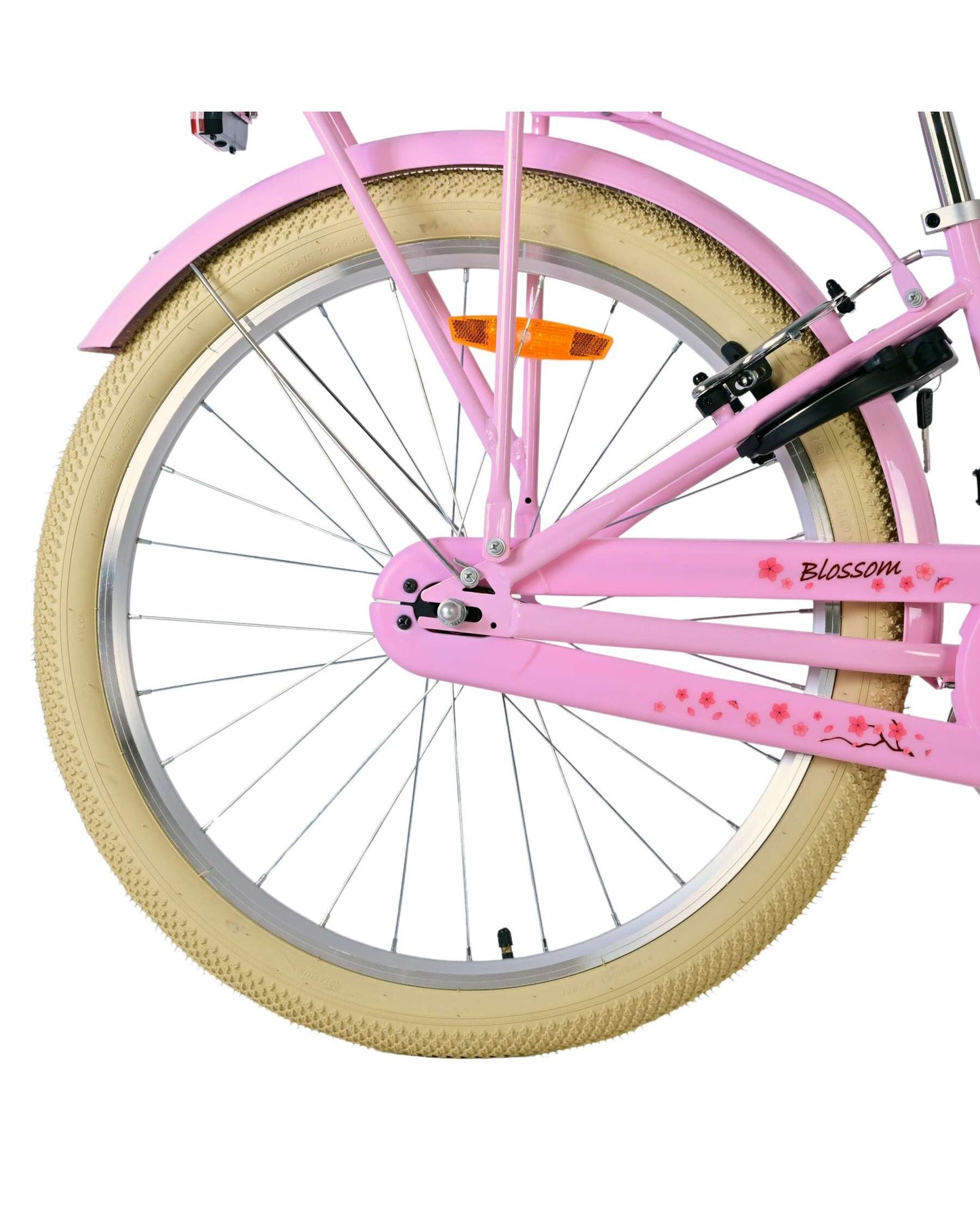 Volare Blossom Barncykel 24 tum, Rosa Två handbromsar - För barn 8-10 år
