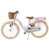 Volare Blossom Barncykel 24 tum, Vit Två handbromsar - För barn 8-10 år