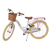 Volare Blossom Barncykel 24 tum, Vit Två handbromsar - För barn 8-10 år