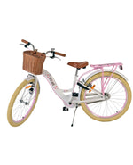 Volare Blossom Barncykel 24 tum, Vit Två handbromsar - För barn 8-10 år