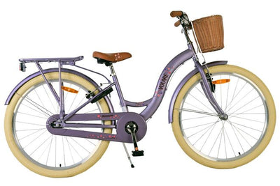 Volare Blossom Barncykel 26 tum, dubbla handbromsar, Lila - För barn 9-12 år
