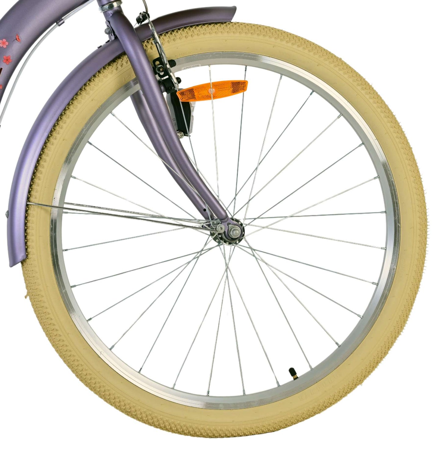Volare Blossom Barncykel 26 tum, dubbla handbromsar, Lila - För barn 9-12 år