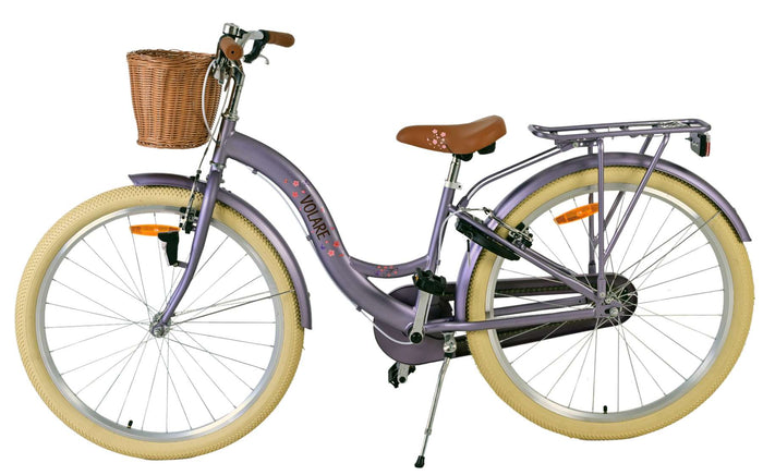 Volare Blossom Barncykel 26 tum, dubbla handbromsar, Lila - För barn 9-12 år