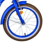 Volare Blue Cruiser Barncykel 16 tum, Blå - Lilla Cykelbutiken