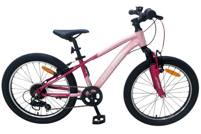 Volare Boost Barncykel 20 tum, 7 växlar, dubbla handbromsar, Rosa - För barn 6-8 år