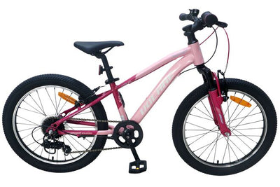 Volare Boost Barncykel 20 tum, 7 växlar, dubbla handbromsar, Rosa - För barn 6-8 år