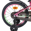 Volare Chrome Rosa Grön 16 tum – Barncykel med stödhjul