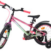 Volare Chrome Rosa Grön 16 tum – Barncykel med stödhjul