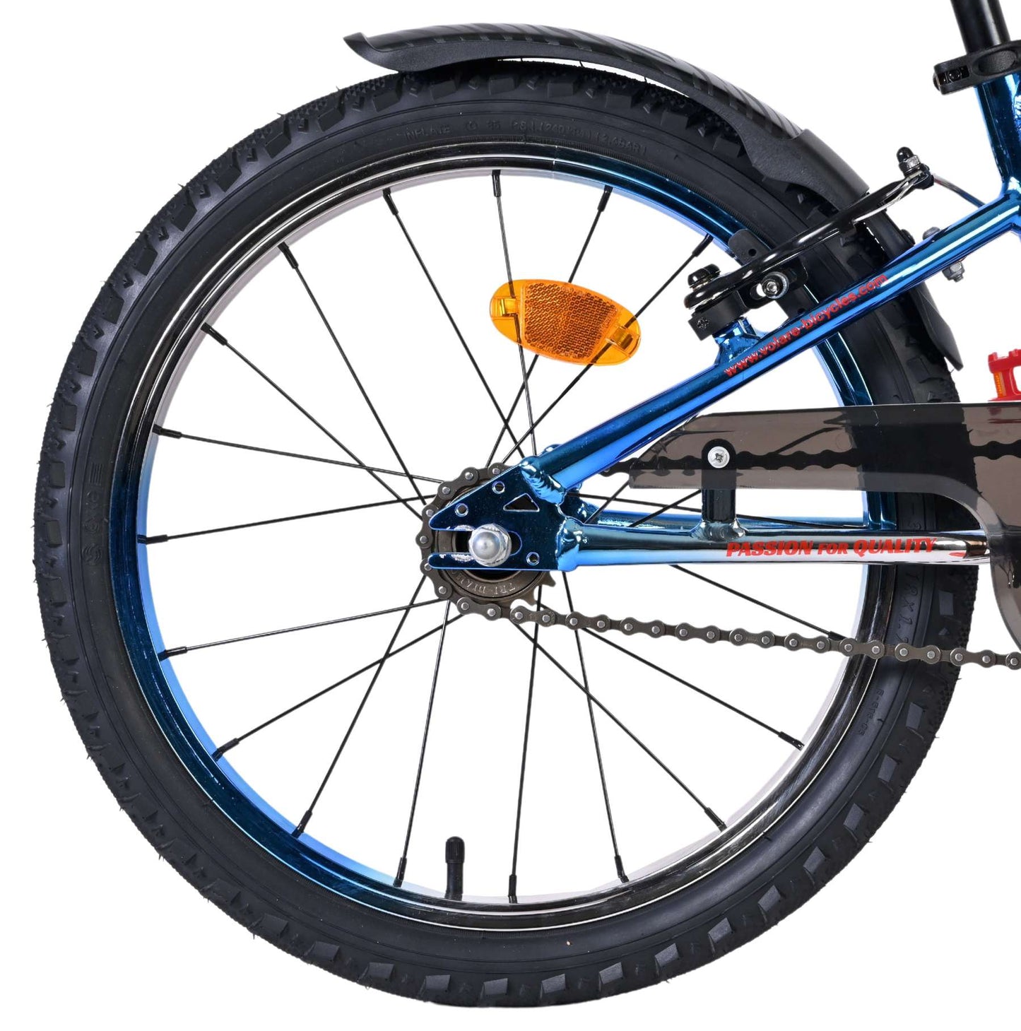 Volare Chrome Barncykel 16 tum, Blå - För barn 4-6 år