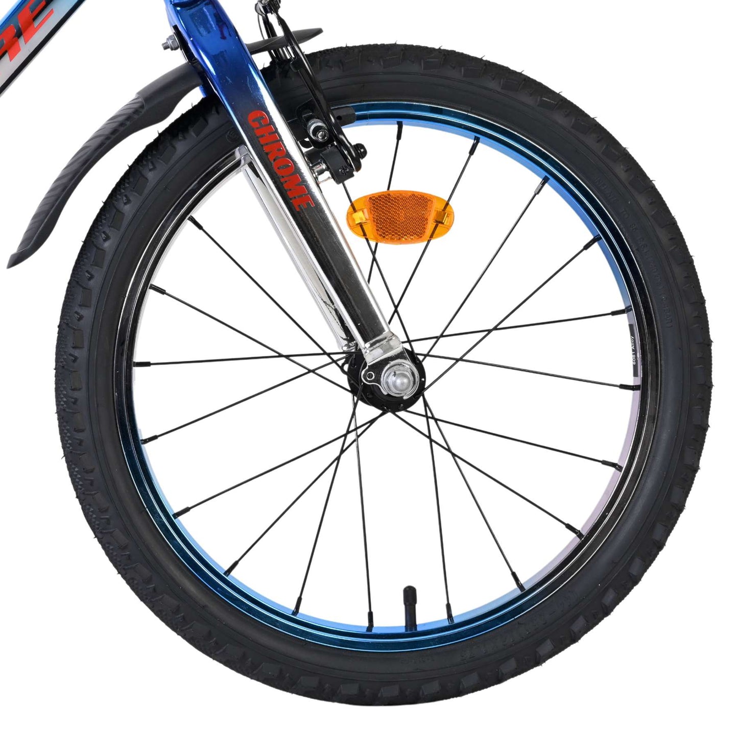 Volare Chrome Barncykel 16 tum, Blå - För barn 4-6 år
