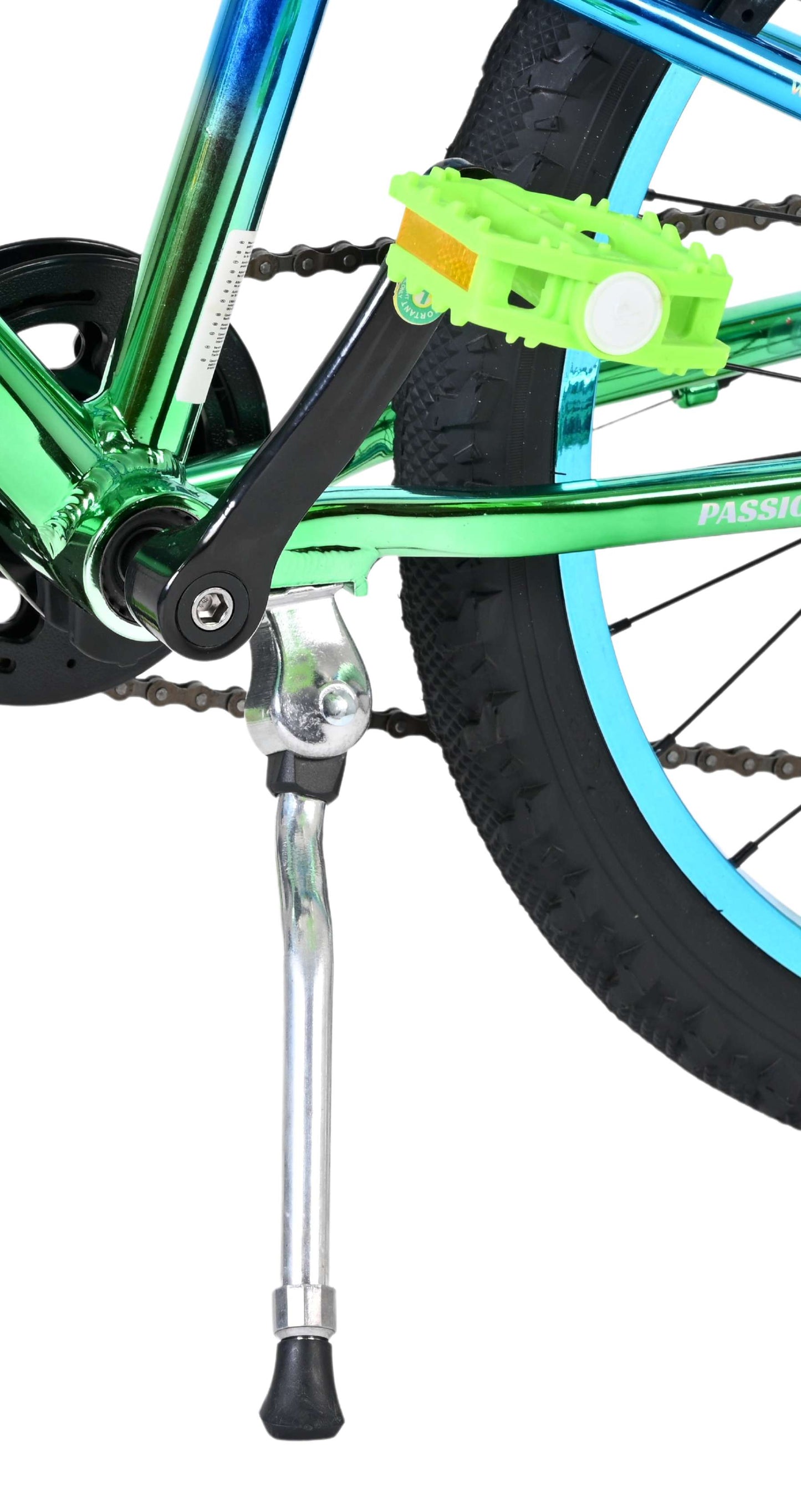 Volare Chrome Kids' Blå Grön 20 tum – Barncykel med 6 växlar