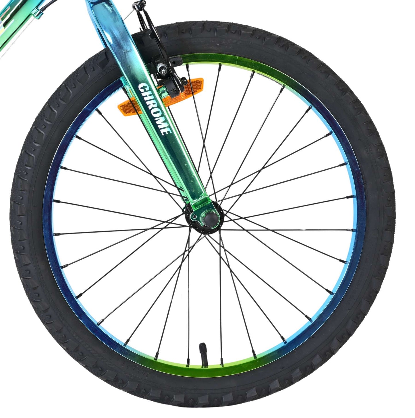 Volare Chrome Kids' Blå Grön 20 tum – Barncykel med 6 växlar