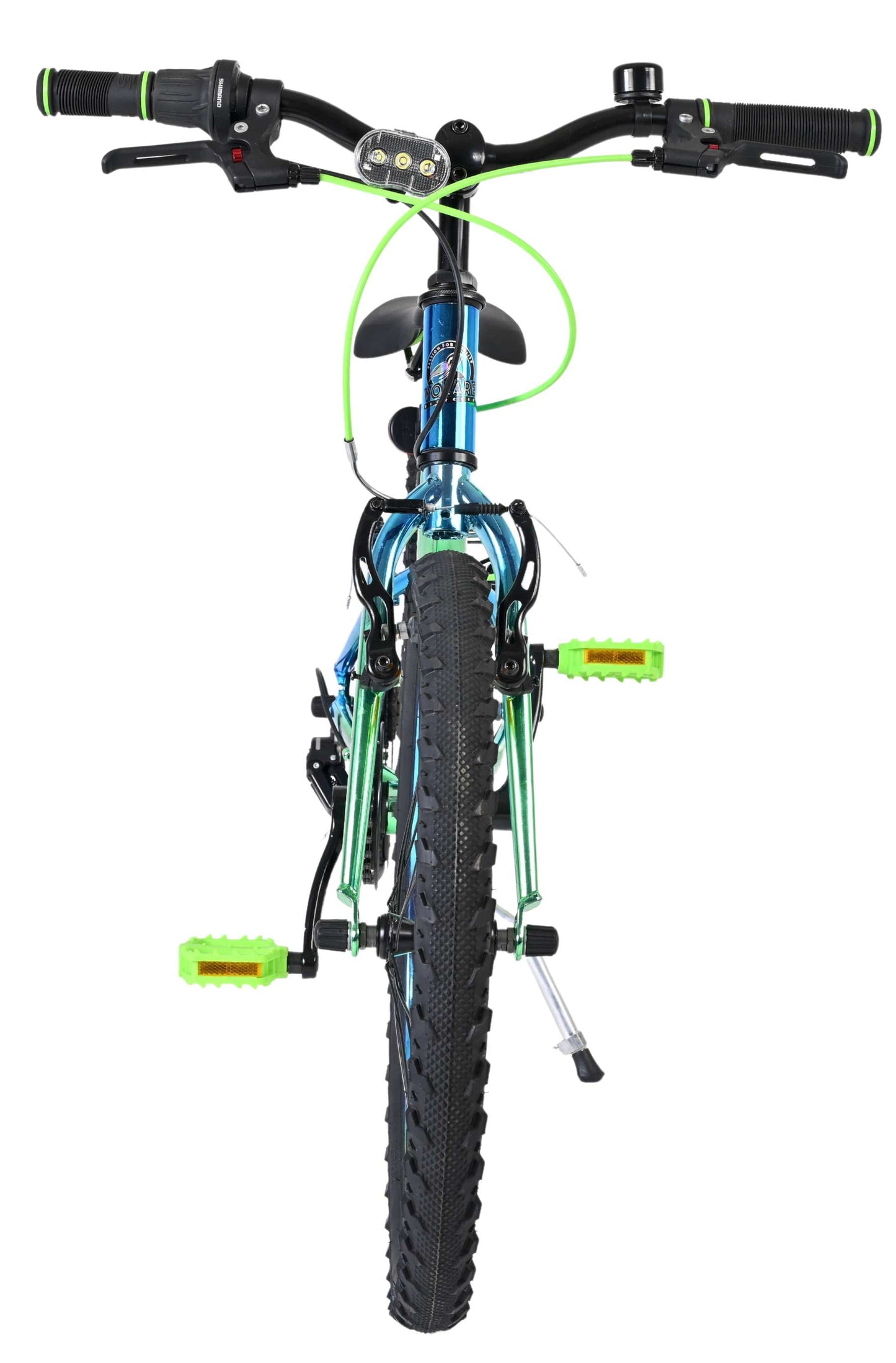 Volare Chrome Kids' Blå Grön 20 tum – Barncykel med 6 växlar