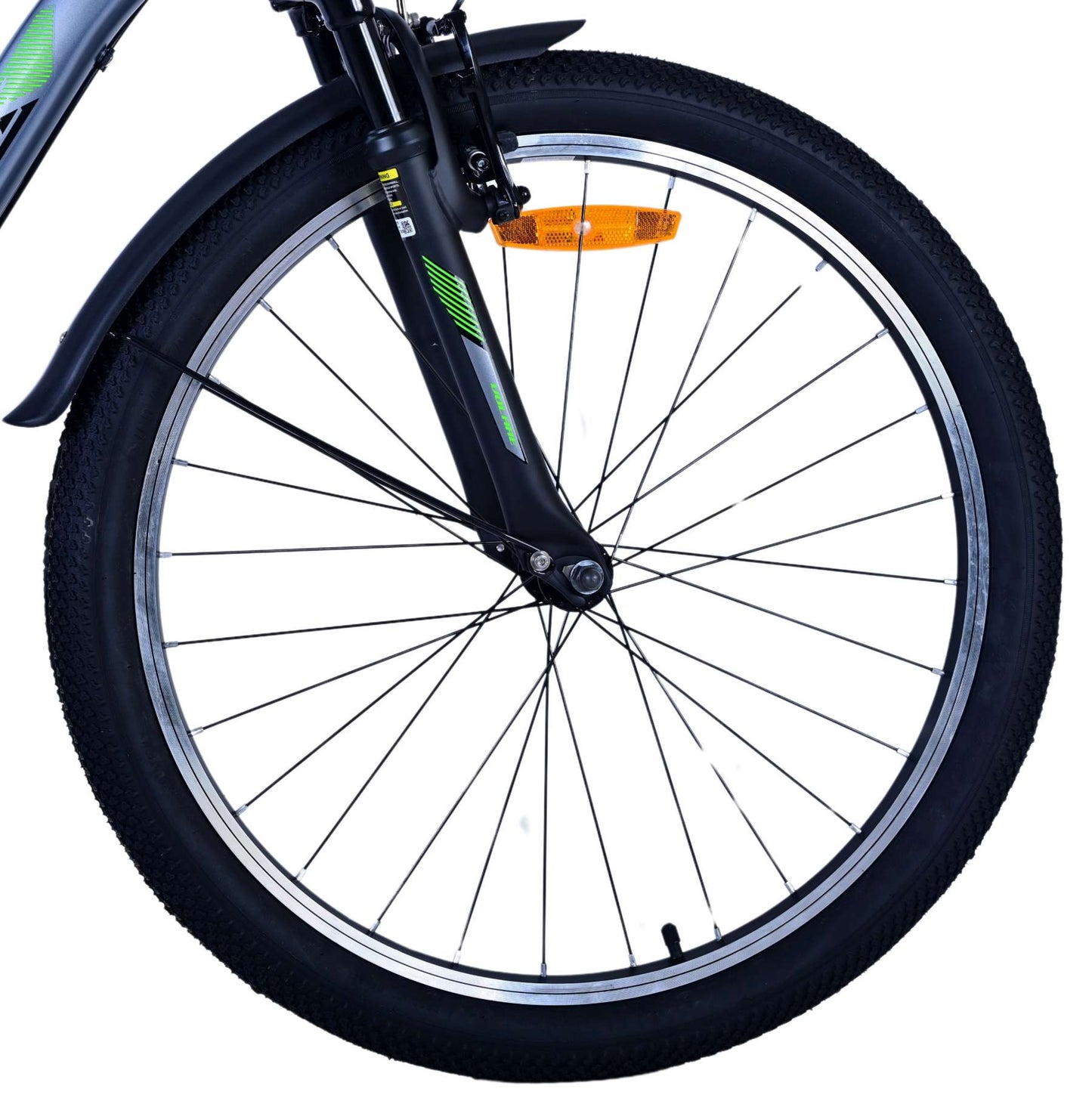 Volare Cross Barncykel 24 tum, Grå - För barn 8-10 år