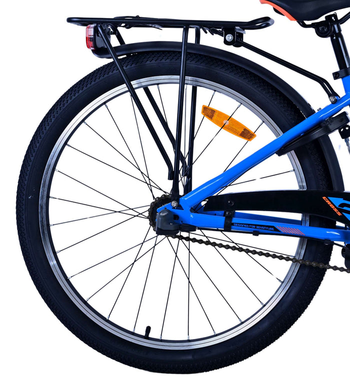 Volare Cross Barncykel 24 tum, 3 växlar, Blå - För barn 8-10 år