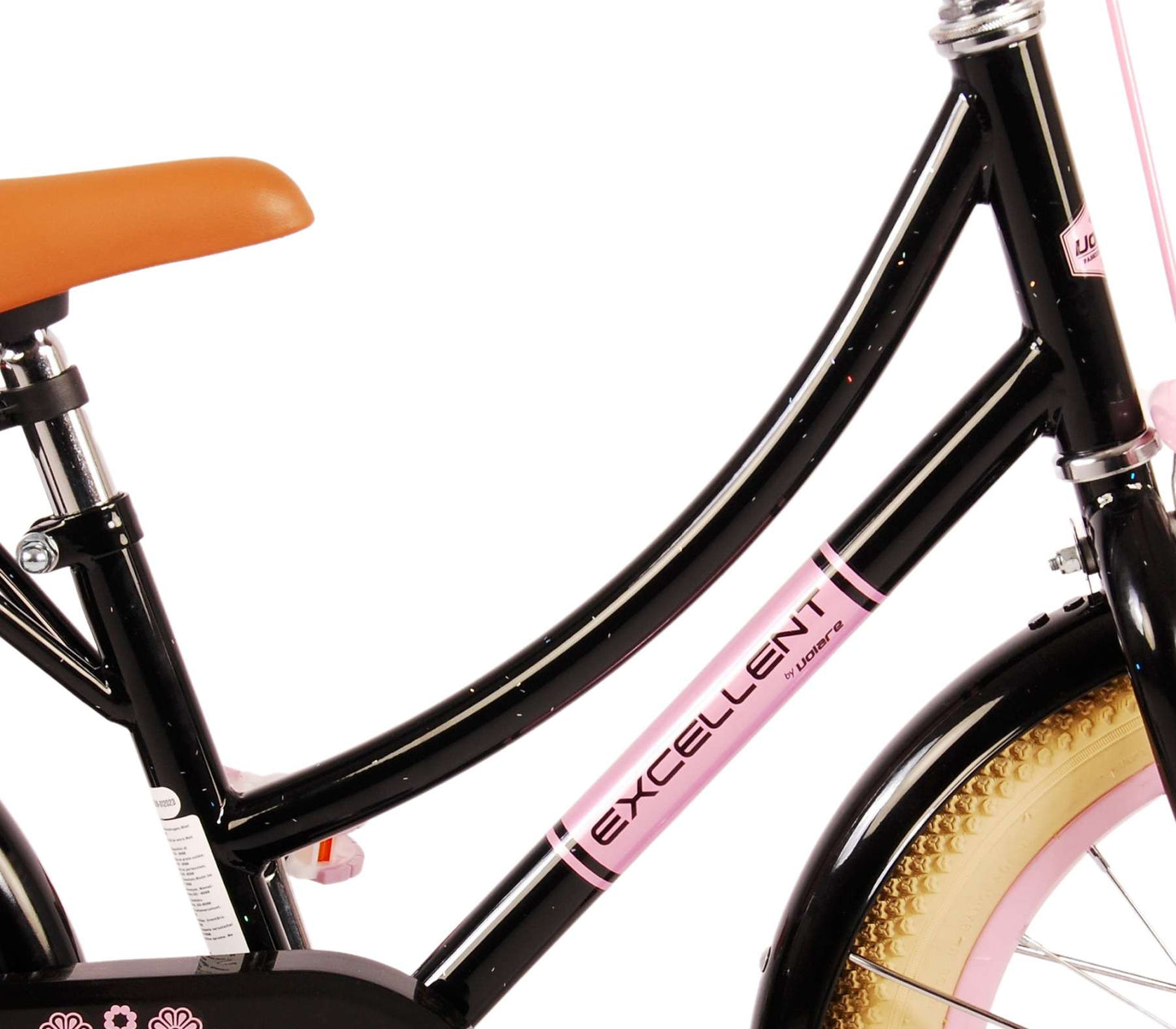 Volare Excellent Svart 95% assembled 16 tum – Barncykel med stödhjul