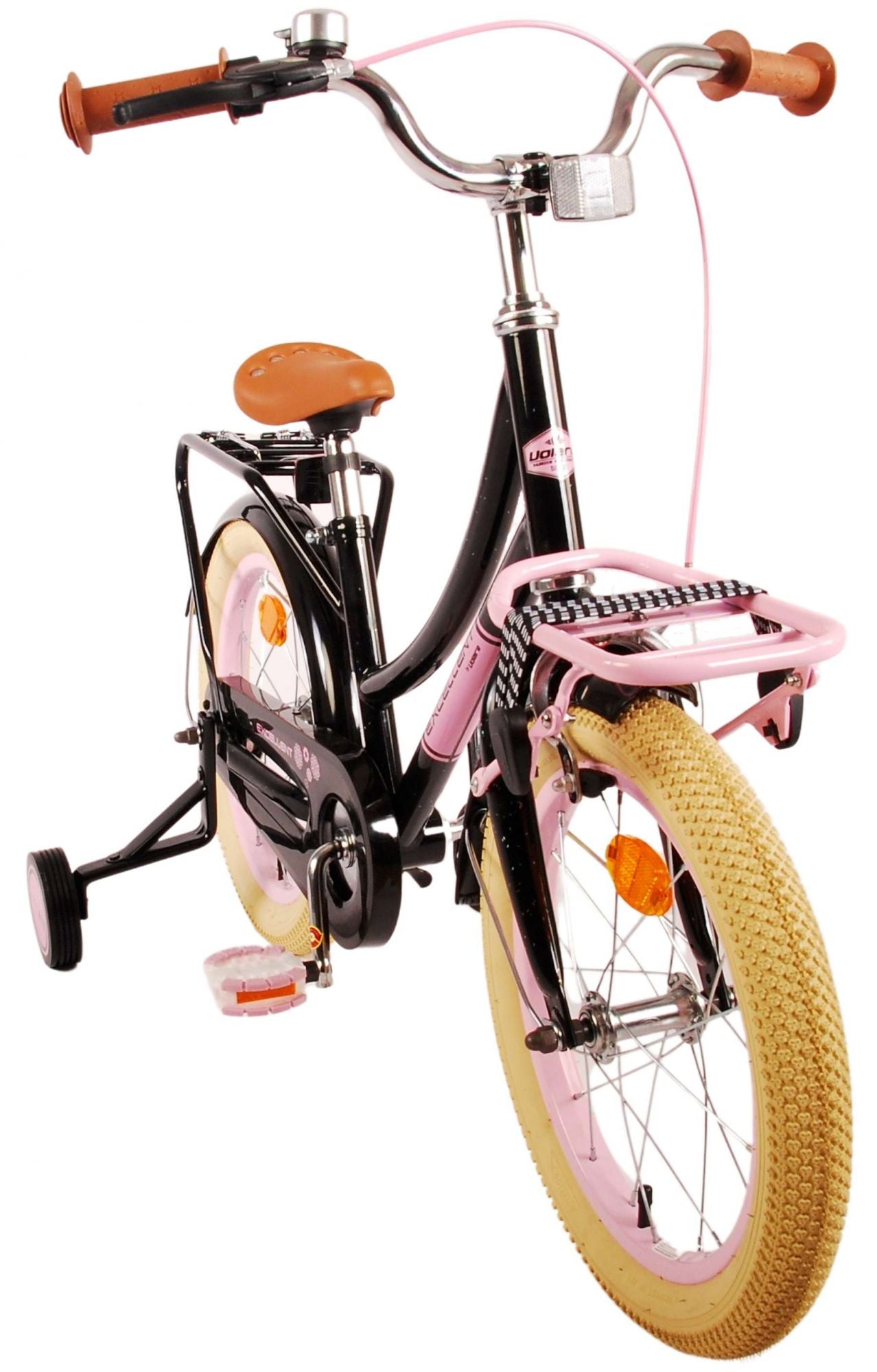 Volare Excellent Svart 95% assembled 16 tum – Barncykel med stödhjul