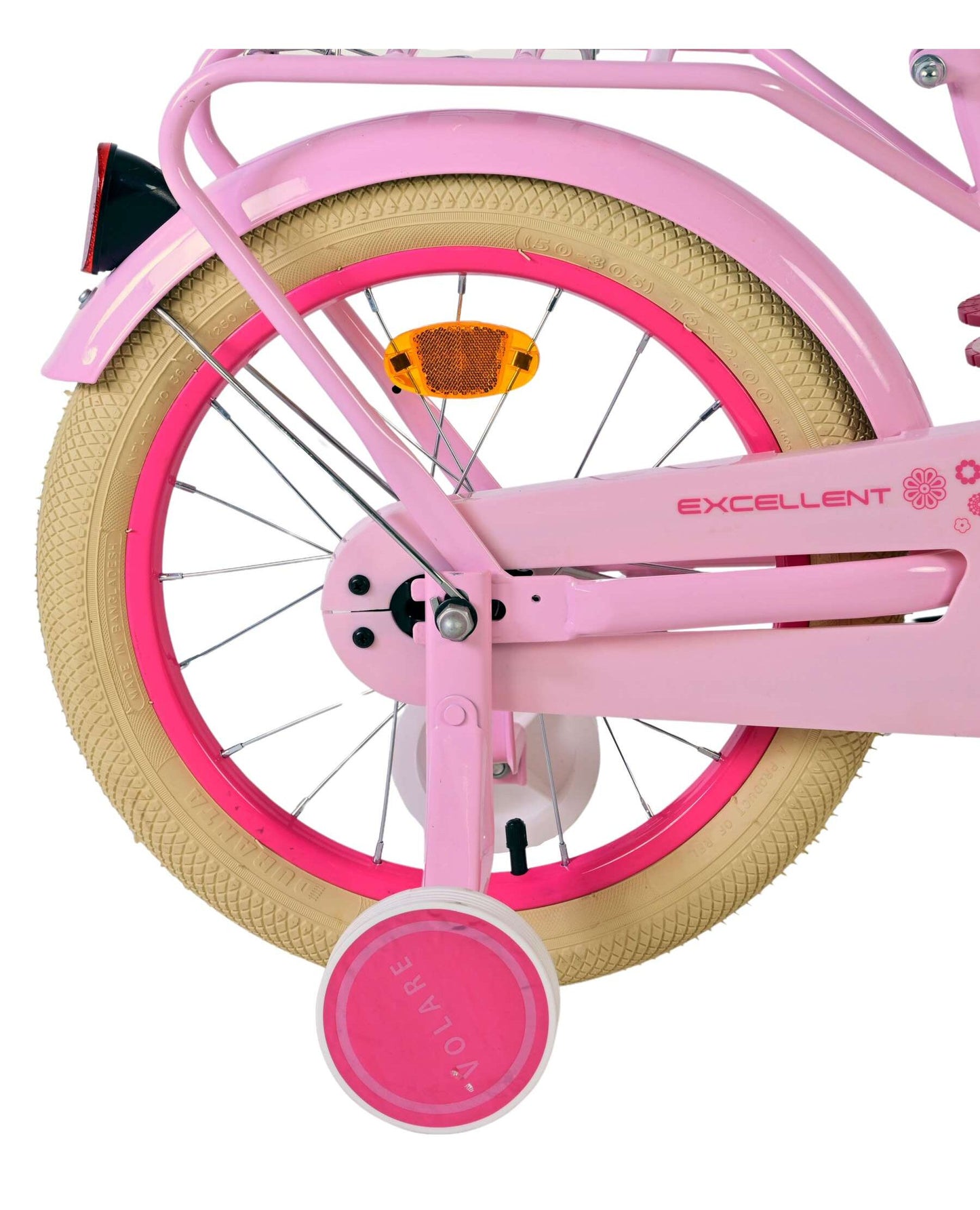 Volare Excellent 16 tum Barncykel, Rosa - För barn 4-6 år