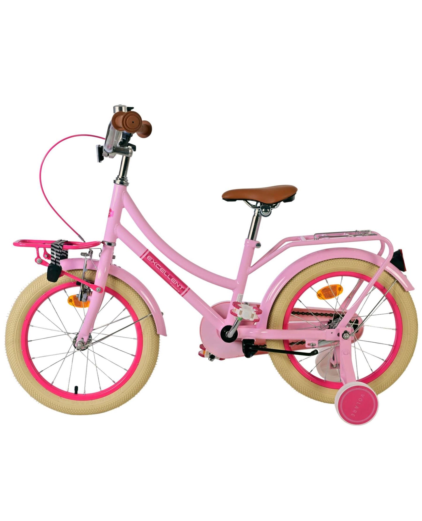 Volare Excellent 16 tum Barncykel, Rosa - För barn 4-6 år