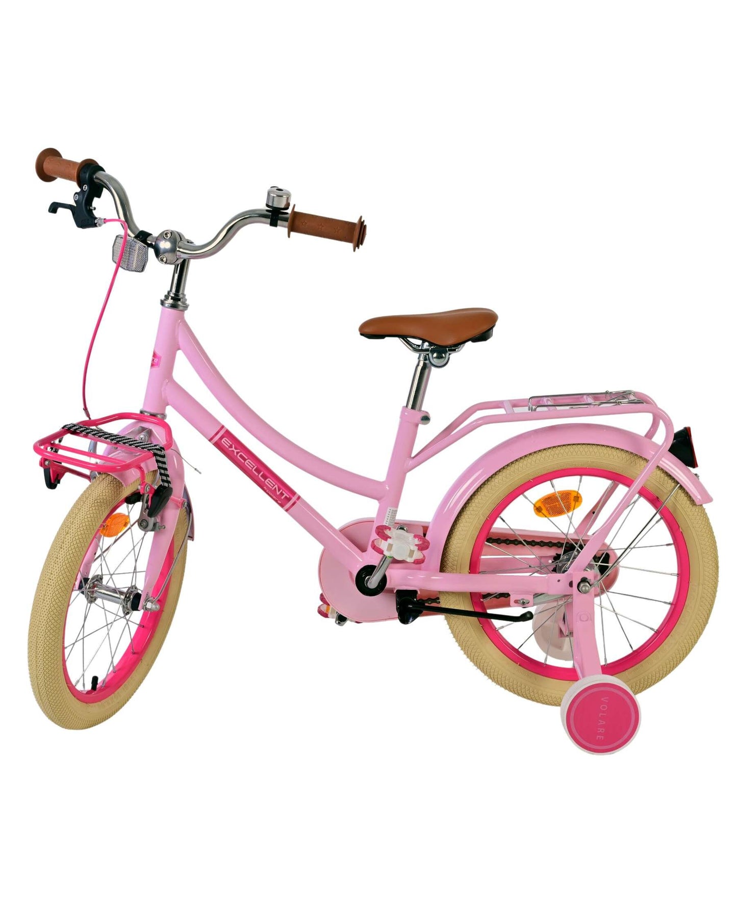 Volare Excellent 16 tum Barncykel, Rosa - För barn 4-6 år