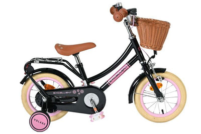 Volare Excellent Barncykel 12 tum, Svart - För barn 3-4 år