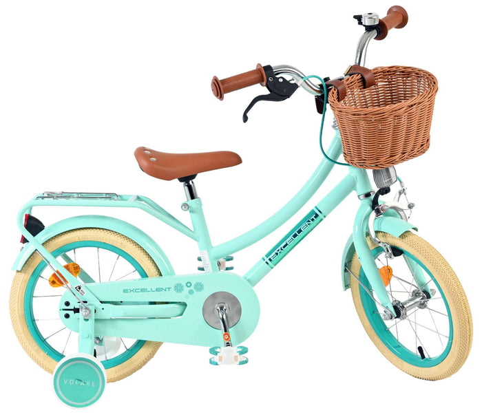 Volare Excellent Barncykel 14 tum, Grön - För barn 5-5 år