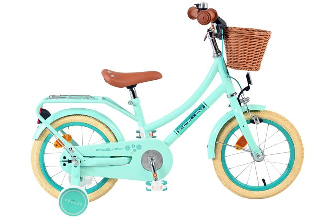 Volare Excellent Barncykel 14 tum, Grön - För barn 5-5 år