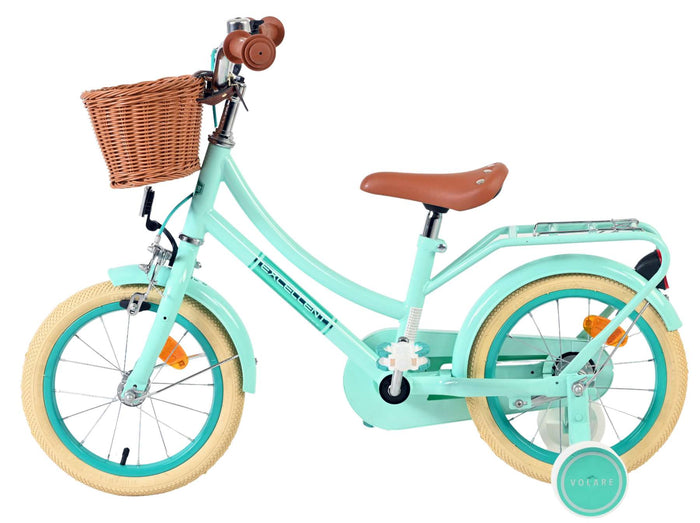 Volare Excellent Barncykel 14 tum, Grön - För barn 5-5 år