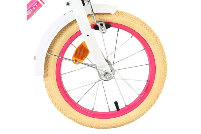 Volare Excellent 14 tum barncykel vit - För barn 3-5 år