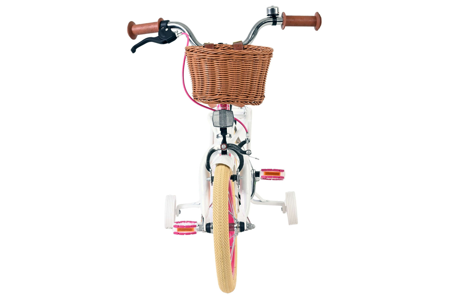 Volare Excellent 14 tum barncykel vit - För barn 3-5 år