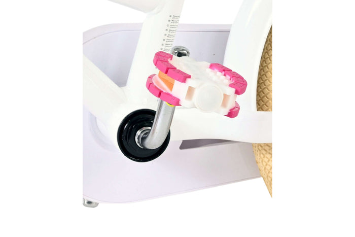 Volare Excellent 14 tum barncykel vit - För barn 3-5 år