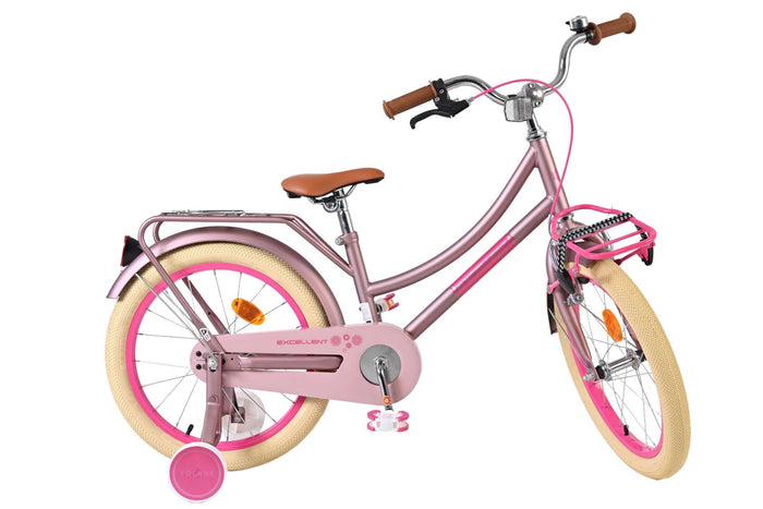 Volare Excellent 18-tums Tjejcykel, Matt Rosa -  För barn 4–7 år
