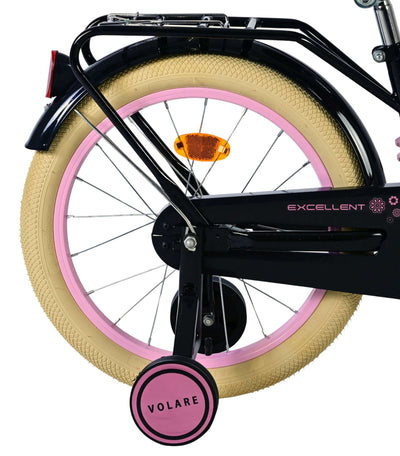 Volare Excellent Barncykel 18 tum, Svart - För barn 4-7 år