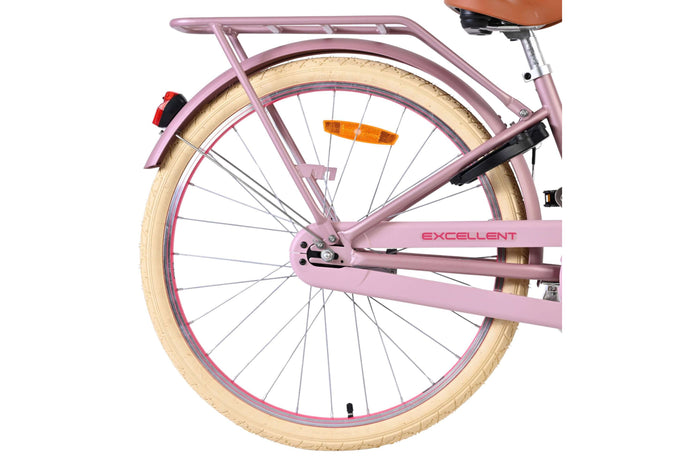 Volare Excellent 24 Tum Flickcykel, Matt Rosa För barn 8-10 år