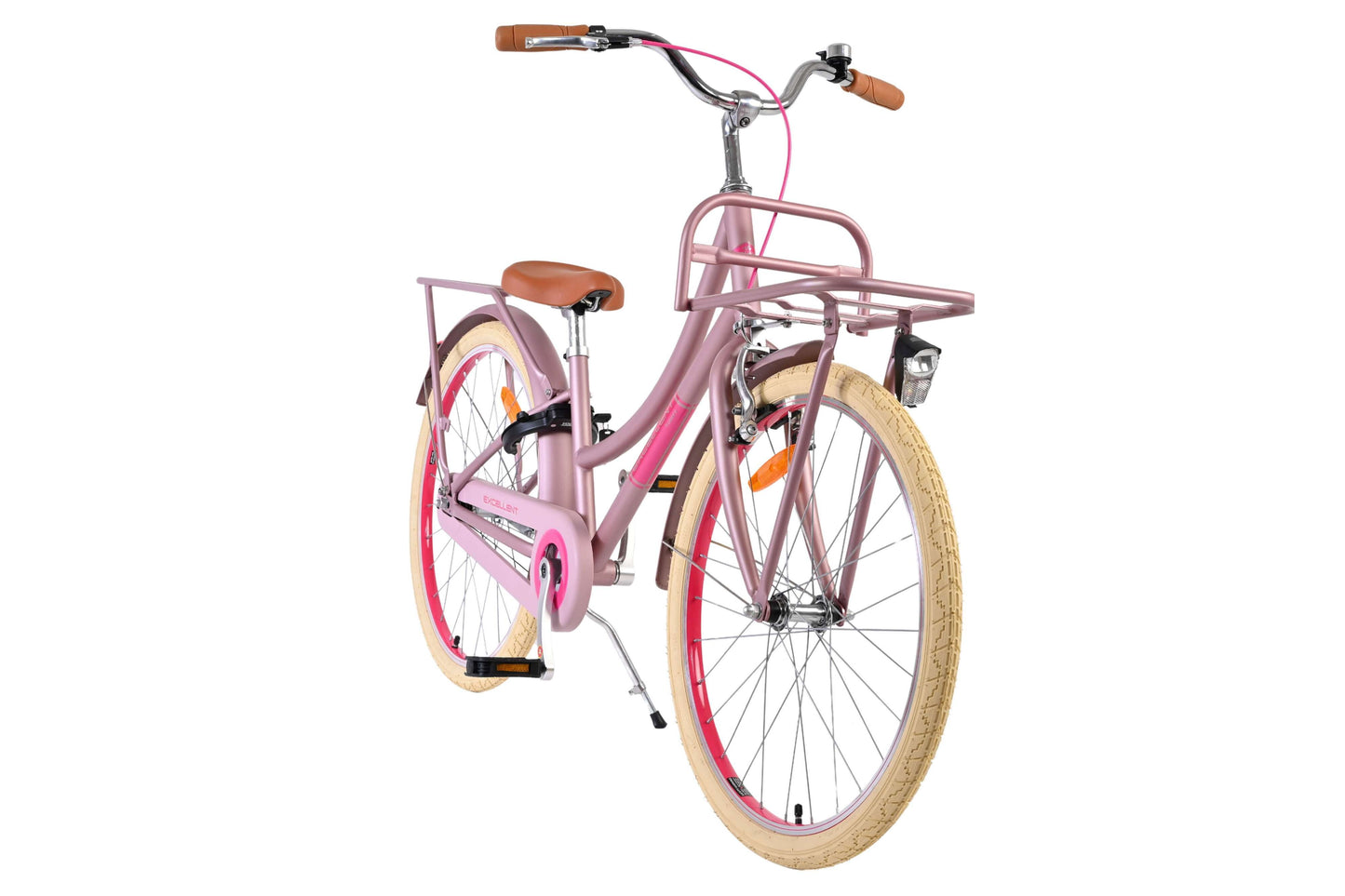 Volare Excellent 24 Tum Flickcykel, Matt Rosa För barn 8-10 år