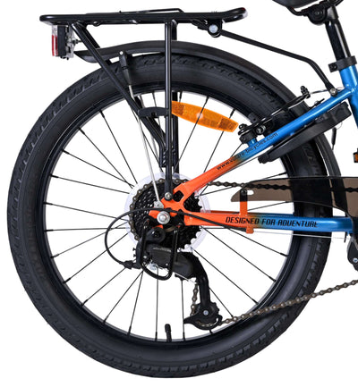 Volare Explorer Barncykel 20 tum, 7 växlar, dubbla handbromsar, Blå - För barn 6-8 år