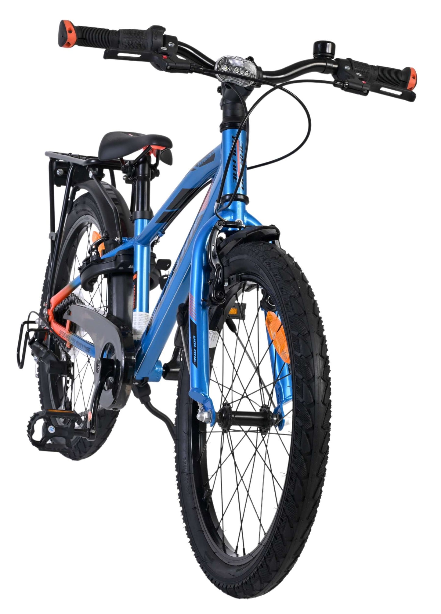 Volare Explorer Barncykel 20 tum, 7 växlar, dubbla handbromsar, Blå - För barn 6-8 år