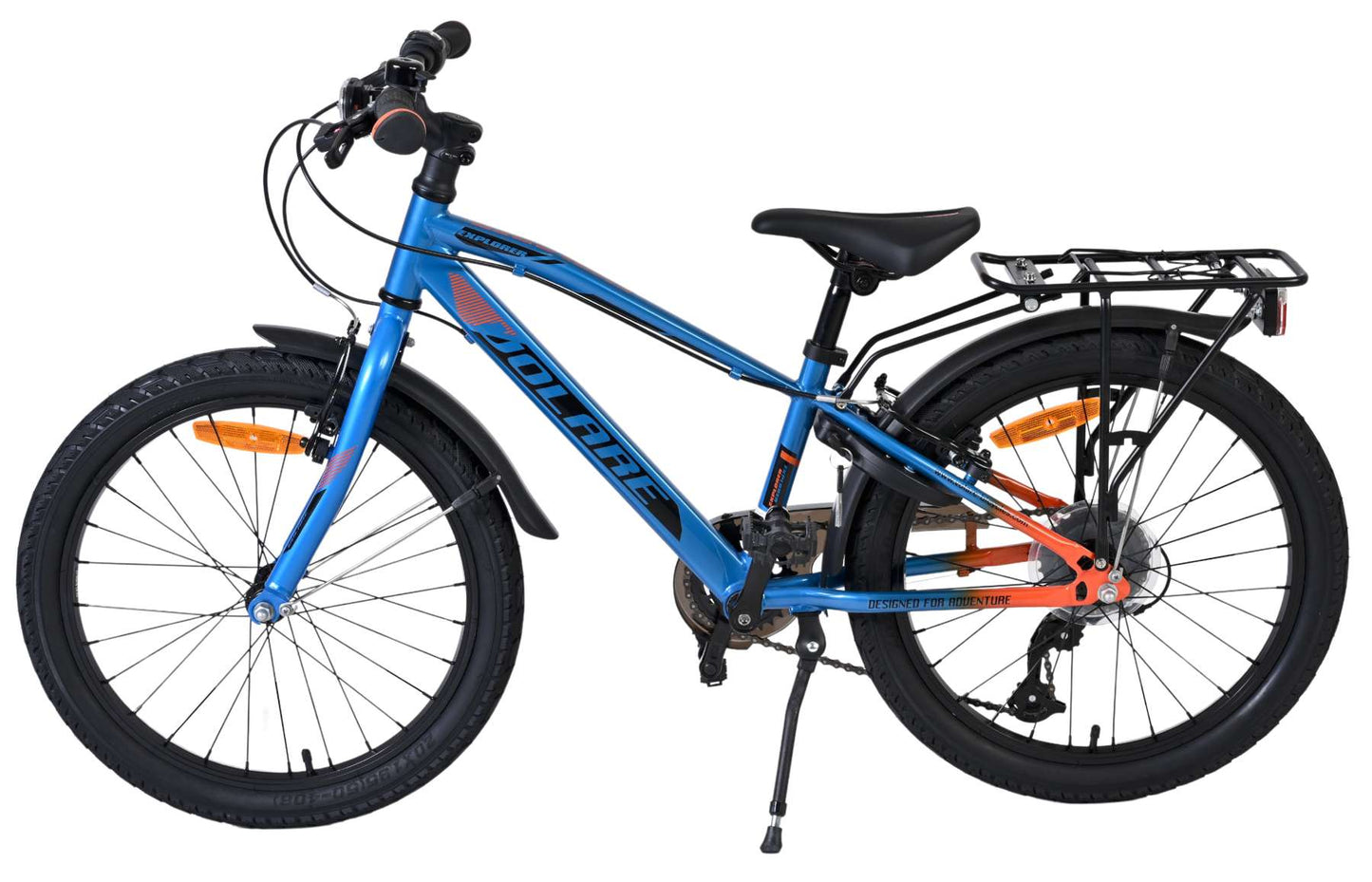 Volare Explorer Barncykel 20 tum, 7 växlar, dubbla handbromsar, Blå - För barn 6-8 år