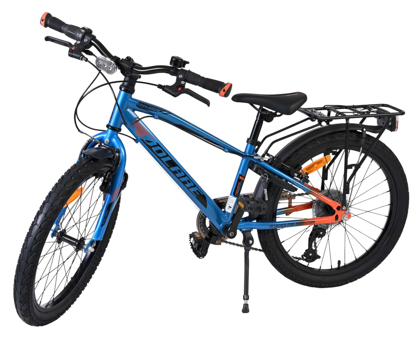 Volare Explorer Barncykel 20 tum, 7 växlar, dubbla handbromsar, Blå - För barn 6-8 år