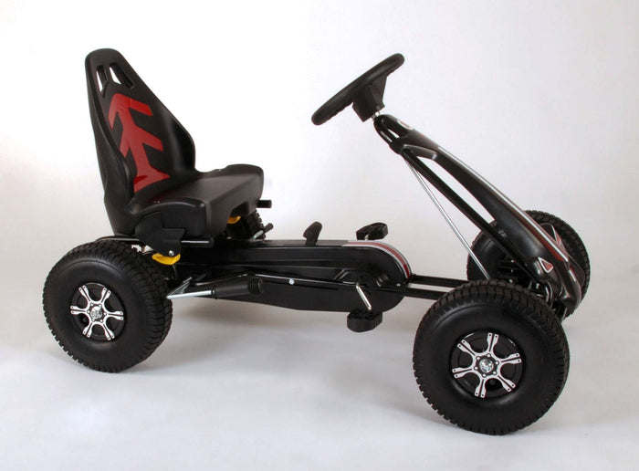 Volare Go Kart Trampcykel, Svart - Lilla Cykelbutiken
