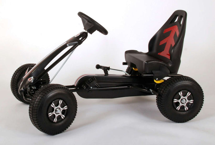Volare Go Kart Trampcykel, Svart - Lilla Cykelbutiken