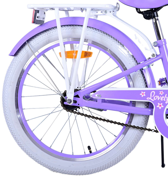 Volare Lovely Barncykel 20 tum, Lila - Lilla Cykelbutiken