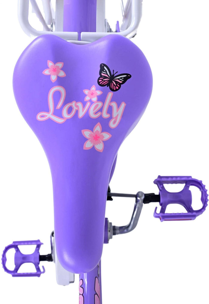 Volare Lovely Barncykel 20 tum, Lila - Lilla Cykelbutiken