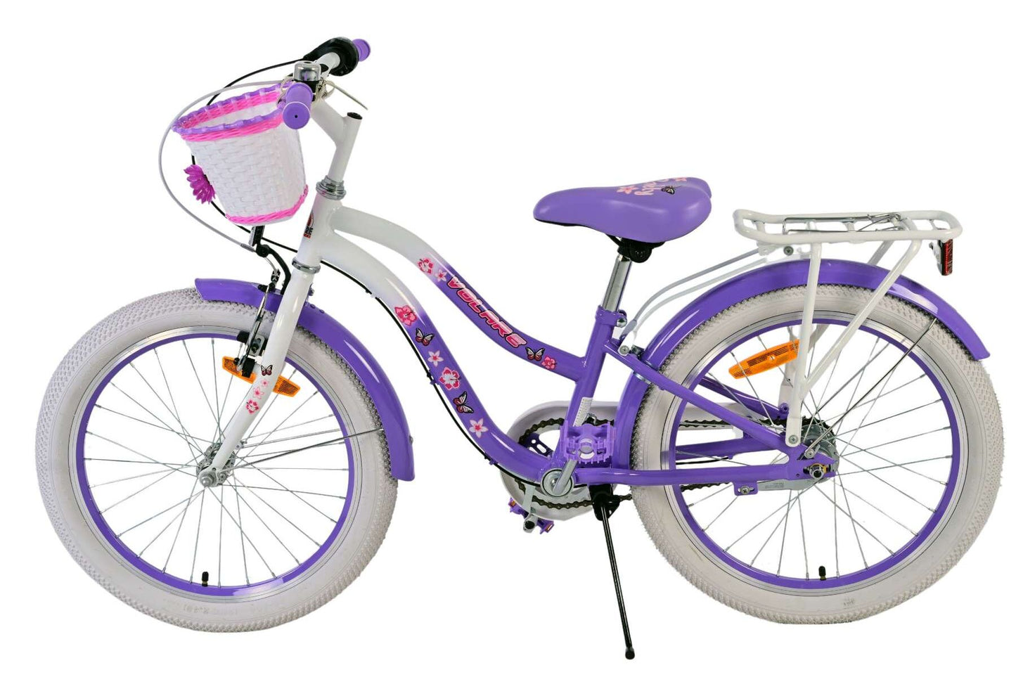 Volare Lovely 20 tum Barncykel för Tjejer – Med 3 Växlar, Handbroms - För barn 6-8 år
